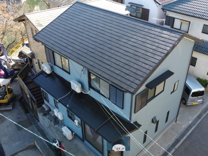 高知市六泉寺 i様邸 屋根塗装 外壁塗装工事　新築時のように生まれ変わりました。