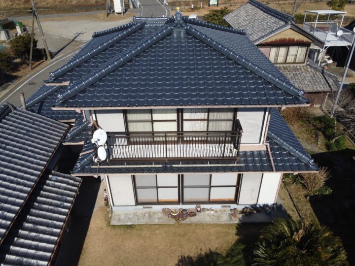 高知市春野町 h様邸 屋根塗装工事 ラジカル抑制塗料にて塗装させて頂きました。