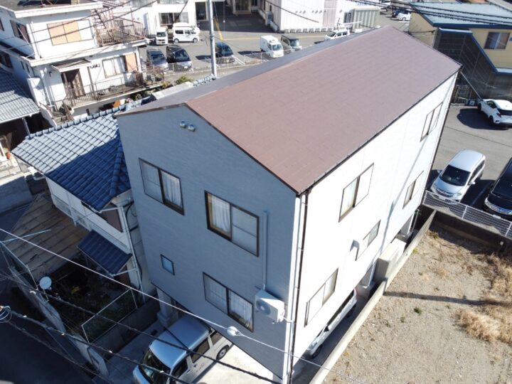 高知市朝倉 t様邸 屋根塗装 外壁塗装工事　プレマテックスの超高耐候仕上げで施工しました！