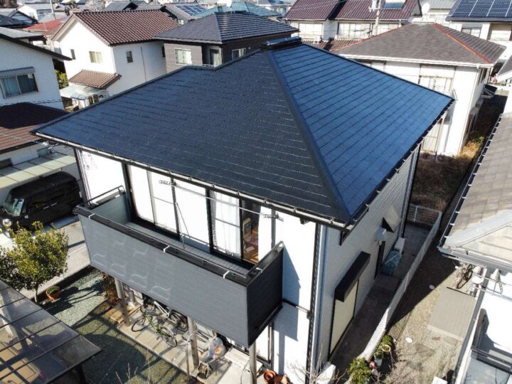 板金工事と塗装をセットで！　香南市 f様邸 外壁塗装 屋根塗装工事