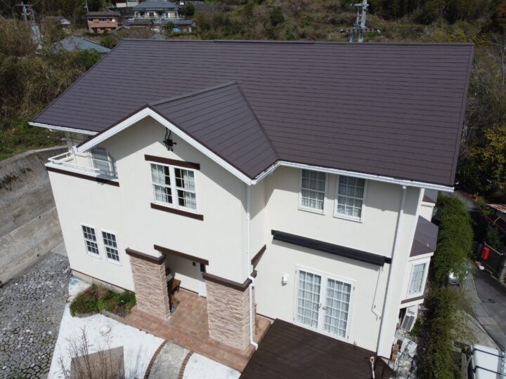 こだわった色合いで美しく仕上がりました！　高知市朝倉 k様邸 屋根塗装 外壁塗装工事