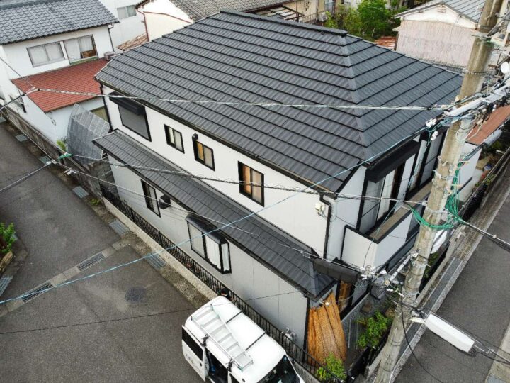 屋根・外壁クリヤー仕上げ！！　高知市万々 n様邸 屋根塗装 外壁塗装工事