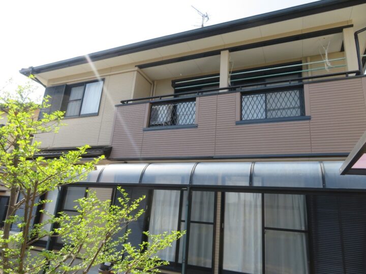 高知市 横内 y様邸 屋根塗装 外壁塗装工事🏠ベランダ２色分けでスタイリッシュに♪