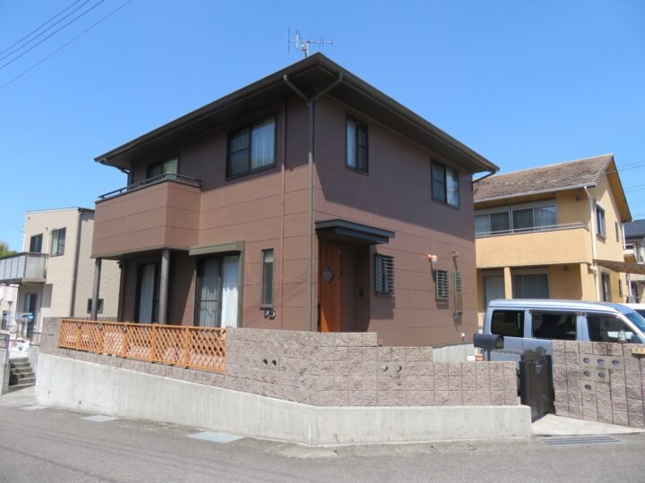 高知市 長浜 o様邸 屋根塗装 外壁塗装工事🏠お洒落な色で颯爽と輝く仕上がりになりました🐯