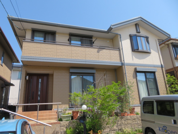 高知市 春野町 k様邸 ドアリモ 外壁塗装工事🏠