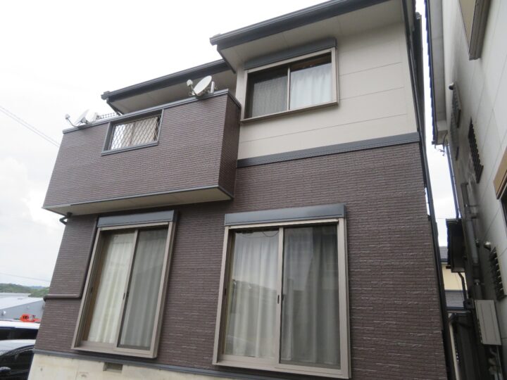 高知市 大津 t様邸 外壁塗装工事🏠 落ち着きのある色合いにイメージチェンジしました💨