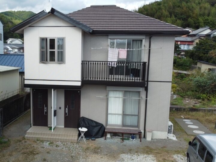 南国市 tアパート 外壁塗装工事🏠ニオイの少ない低臭タイプの塗料で居住者の方にも配慮した塗装👍🎉