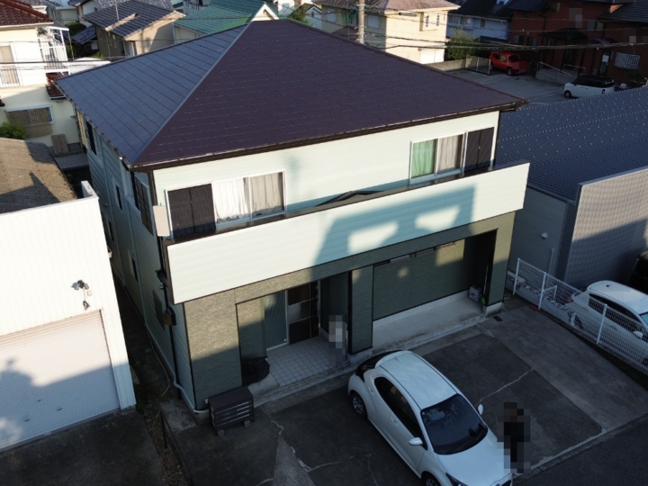 高知市 横浜 o様邸 屋根塗装 外壁塗装🏠ニッペ グランセラシリーズで施工しました(^^♪