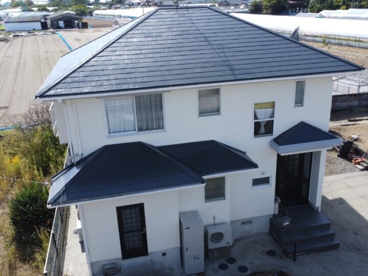 高知市 長浜 y様邸 屋根塗装 外壁塗装工事🏠屋根には高耐候塗料を選定しました♪