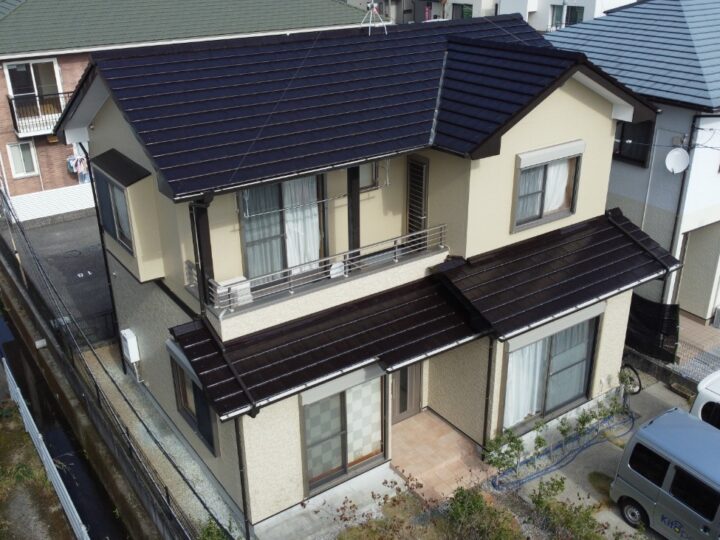 高知市 長浜 k様邸 屋根塗装 外壁塗装工事🏠意匠性と高耐侯を兼ね備えた特別な仕上がりになりました✨