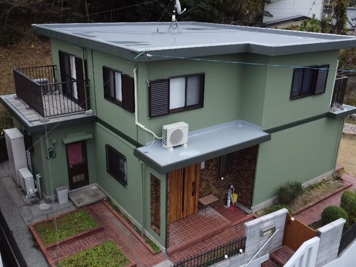 高知市 大津 n様邸 外壁塗装工事🏠ドアリモもセットで施工しました(^^)