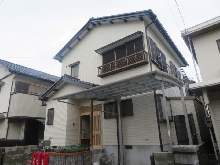 高知市 竹島町 b様邸 屋根塗装 外壁塗装工事🏠屋根用高耐候塗料ニューマイルド優雅＋タフグロスコートで施工！