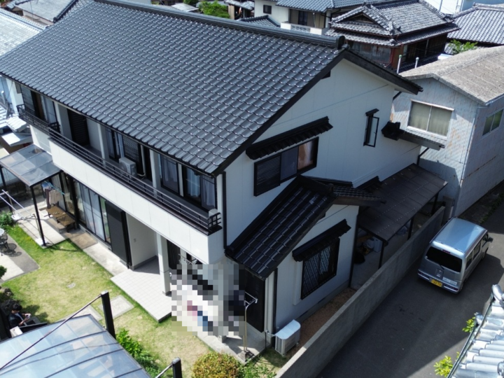 高知市 大津 y様邸 屋根塗装 外壁塗装工事🏠現状の雰囲気を崩さないように色合わせしました(^^)