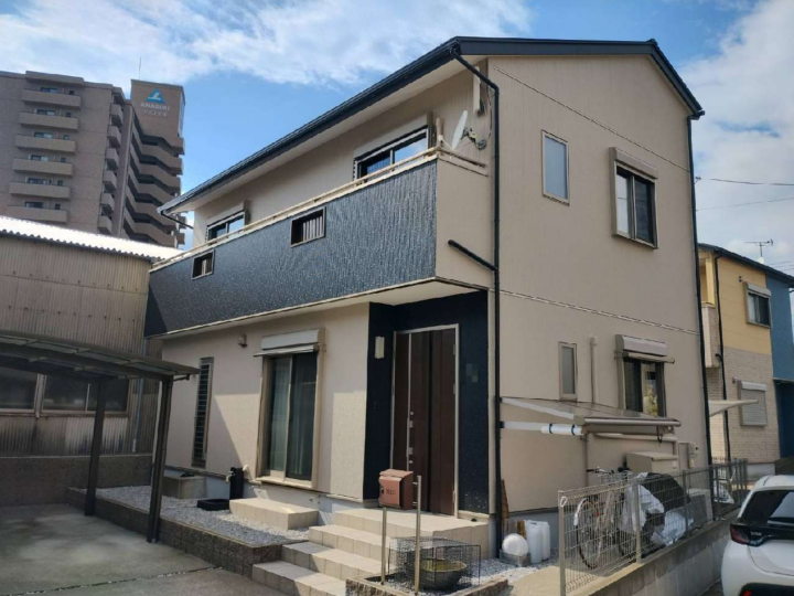高知市 大津 k様邸 外壁塗装工事🏠ニッペ　パーフェクトトップSi 3分艶で落ち着いた仕上がり(^^♪