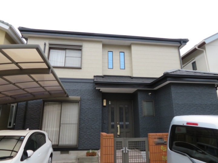 高知市 福井町 k様邸 外壁塗装工事🏠　高耐候塗料とFRP防水で、美しさと安心が続く住まいへ！